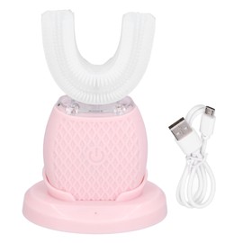 Ultrasonic Automatic Toothbrush Whitening 360° U Shaped Electric Ultrasonic Toothbrush for Whitening TeethPink
