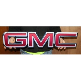 Photo Steel GMC Logo Steel Sign - Large - 30" X 7" - $74.95