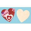 Baker Ross EF359 Wooden Heart Magnets (Pack of 10), Perfect