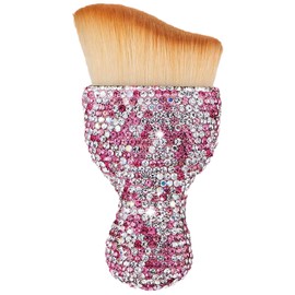 Car Interior Brush Blingbling Car Accessories for Women,Dust Sweeping Soft Brush with Rhinestone handle,Detailing Brush Cleaner for Dashboard, Air Conditioner Vents, Computer keyboard, etc (Pink)