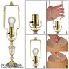 7 8 9 10 inch Lamp Shade Harp Holder,Adjustable Lamp