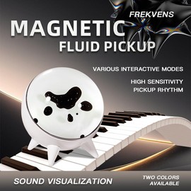 Elprico Ferrofluid Sound Visualizer,Rhythm Lamp Magnetic Fluid Sound Partner Dancing Ferrofluid Visual Music Mate Desktop Decor (Black)