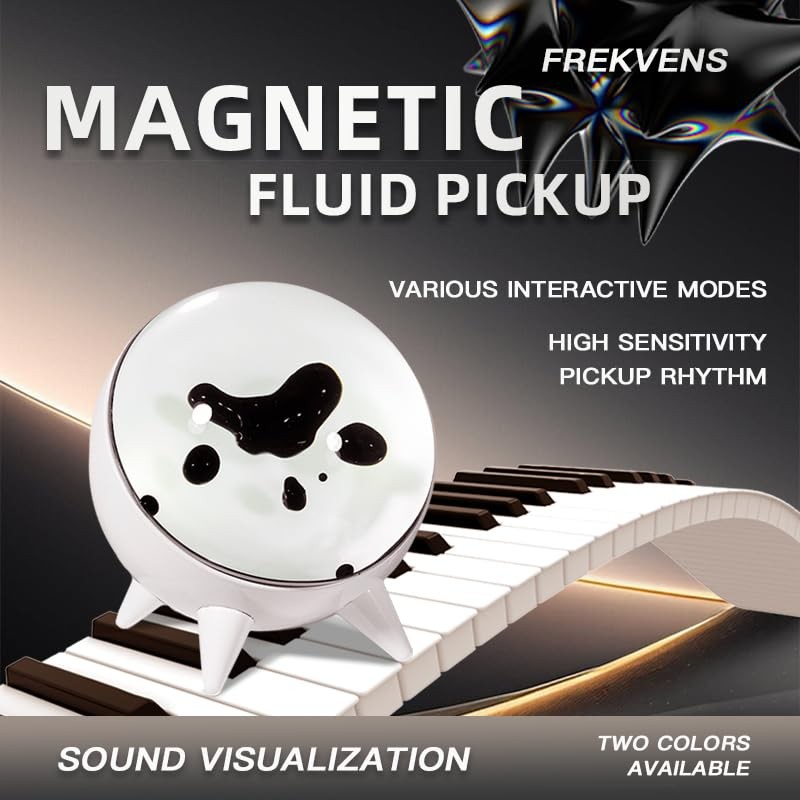 Elprico Ferrofluid Sound Visualizer,Rhythm Lamp Magnetic Fluid Sound Partner Dancing