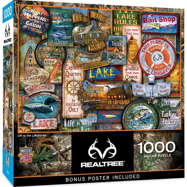 MasterPieces 1000 Piece Jigsaw Puzzle for Adults, Family, Or Kids - Off to The Lakehouse - 19.25"x26.75"
