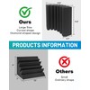 8 Pack - Bass Traps Acoustic Foam Corner, 9.8x9.8 *
