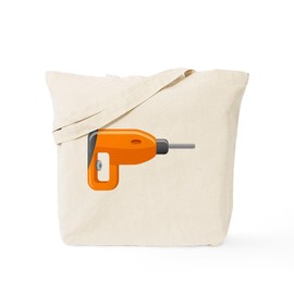 CafePress Power Drill Tote Bag Reusable Natural Beige Canvas Shopping Bag