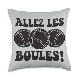 3 Boules Balls For Boulder Petanque Boules Ball Throw Pillow