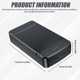 Professionelle Nail Art Sterilisator Box: WIYETY UV Lampe Sterilisator, Professionelle UV Desinfektionsgerät Mit Leisem Betrieb Geeignet für Nagelwerkzeuge und Nagelsalons (Schwarz)
