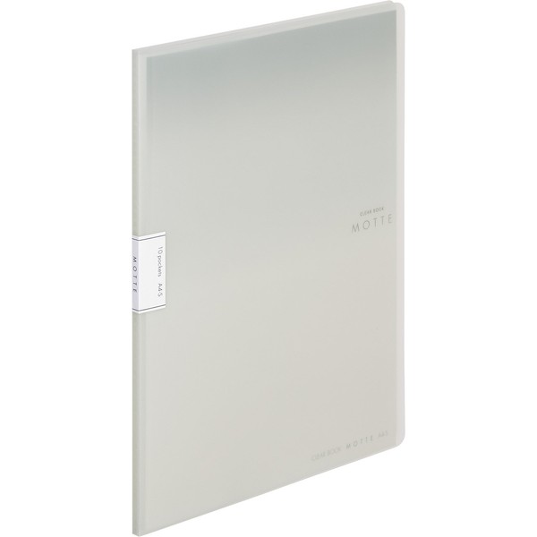 Kokuyo LM10LM File Clear Book MOTTE A4 10 Pocket Gray