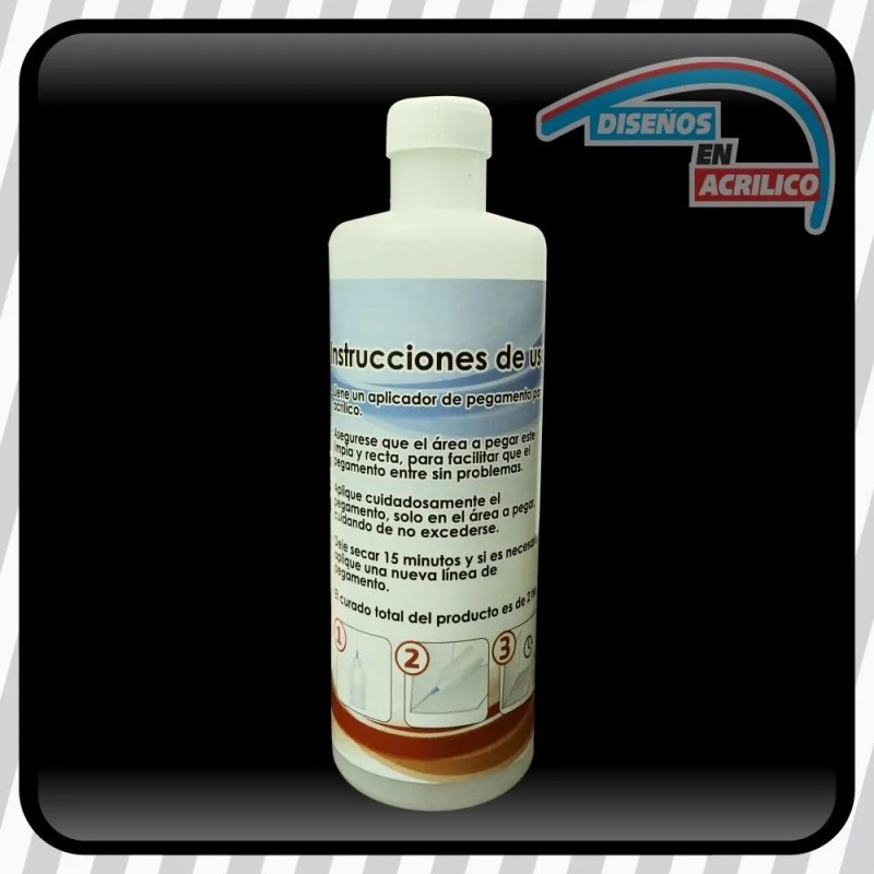 Pegamento Para Acrílico 500 Ml Con Aplicador Agua