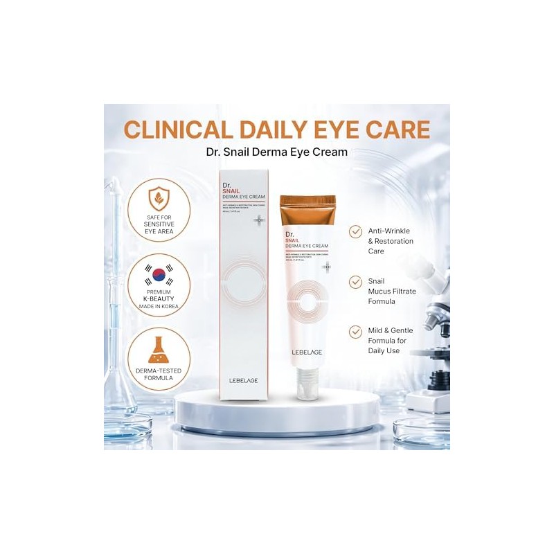 Bidameun Crema Coreana Contorno De Ojos Dr. Baba De Caracol