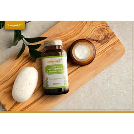 KSM-66® Ashwagandha & Rhodiola Rosea Blend | Adaptogen Complex for Relaxation, Mental Clarity & Focus | 60 Vegan Capsules | No Preservatives | Made in the UK