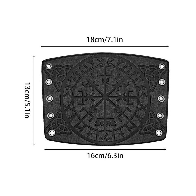 DONGKER Embossed Arm Guards, Pack of 2 Vintage Leather Bracers,