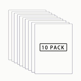 White HTV Heat Transfer Vinyl Bundle: 10 Pack 12" x 10" Sheets - White Iron on Vinyl for T-Shirt, Heat Transfer Vinyl for Cricut, Silhouette Cameo or Heat Press Machine