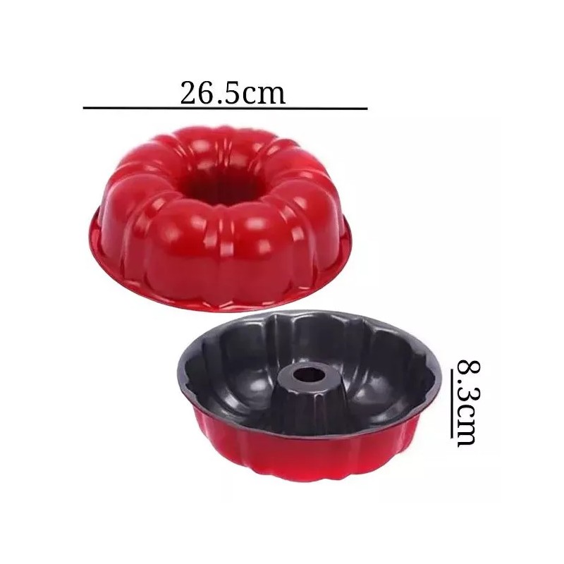 Clicmania Molde De Rosca Antiadherente Horno Pan Gelatina Reposteria