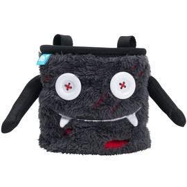 8BPLUS 8B+2101033 Bouldering Rock Climbing Chalk Bag, Opening: 4.9 inches (12.5 cm), Dangan, Scratch But Happy Guy, Drawstring Closure, Top Included, Belt & Carabiner, Black, Genuine Product