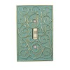 Meriville French Scroll 1 Toggle Wallplate, Single Switch Electrical Cover