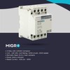 Migro 4 Pole, 60 AMP, 110/120 VAC Normally Open Coil