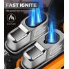 Lafagiet 2 Pack of Torch Lighter, Single & Dual Jet