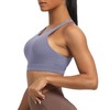 Aoxjox Women's Workout Sports Bras Fitness Medium-High Cross Back Sporty