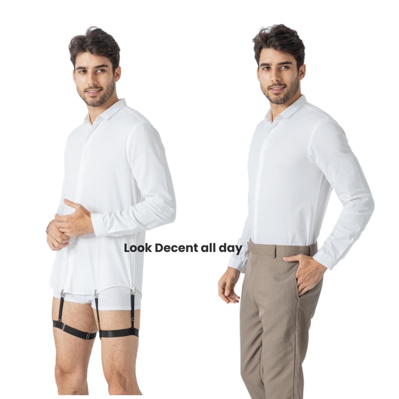 LazarsSpace Men's Shirt Stays/holder for Tucking, Garter and holder, Securing