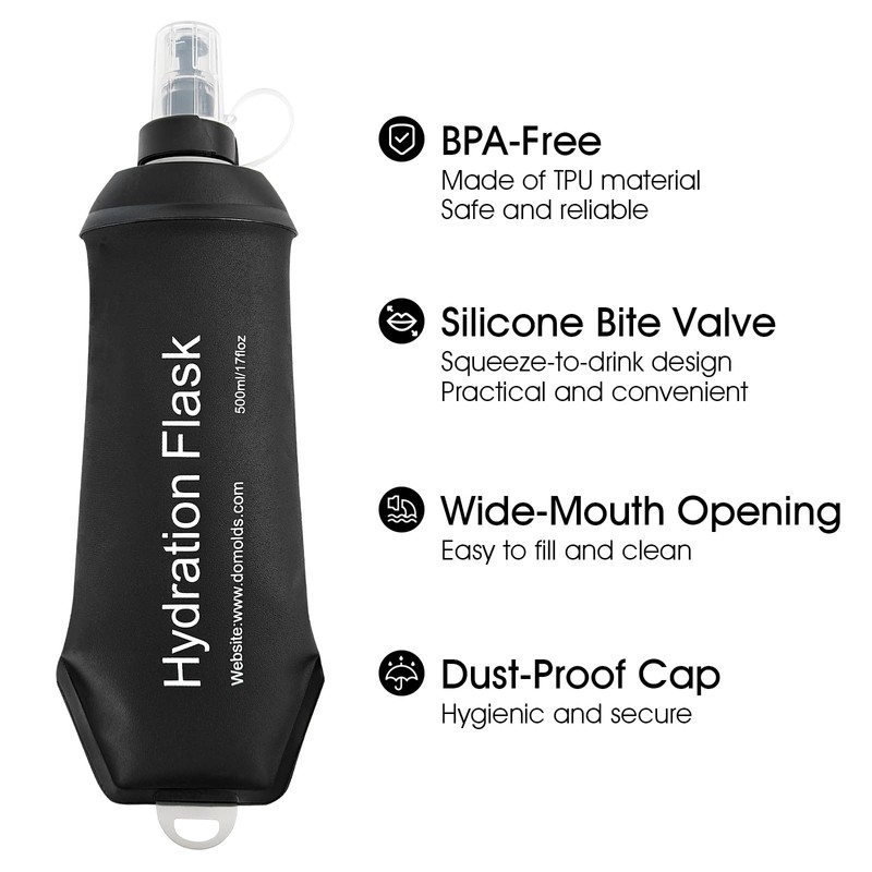 GYGYL Soft Thermos Flask 150ml TPU Foldable Soft Hydration Backpack