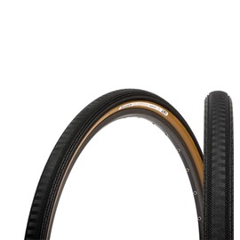Panaracer Gravelking Semi Slick TLC Folding Tyre Gravel Tyre, Black/Brown, 700 x 43c