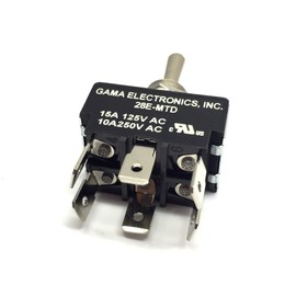 Interruptor de palanca de 30 amperios DPDT 3 posiciones On-Off-On