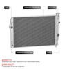 DNA MOTORING 2-Row All Aluminum Radiator Compatible With Chevy Camaro/Firebird