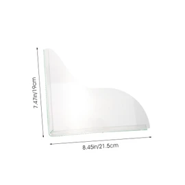 LABRIMP Bath Tub Splash Guard for Walk-in Shower 2 Pack Acrylic Shower Water to Install Leak Proof Match Bathroom Style