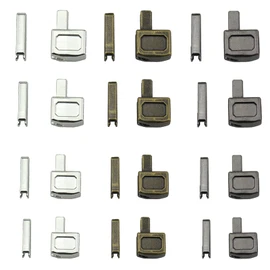YFFSFDC Zipper Pull Parts Latch Slider Zipper Repair Kit 3 Colors Slider Retainer Insert Pin Zipper Bottom Butterfly Stick Zipper Replacement Kit 4 Sizes 12 Sets #3 #5 #8 #10