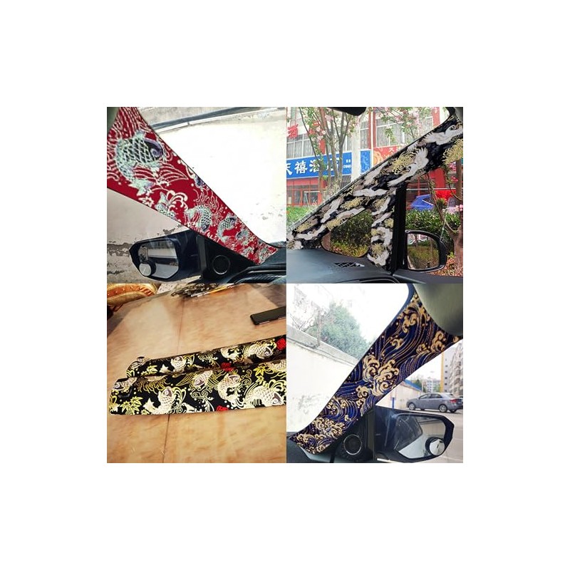 WYSJYBHJ,Car Self-Adhesive Fabric，Interior Car Sticker,Bronzing Automotive Interior Sticker,Self-Adhesive Tape with