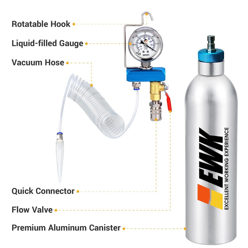 EWK Fuel Injection Cleaner Canister Vacuum System Cleaner Intake Valve