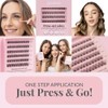 Self Adhesive Press On Eyelashes | Double Pre Glued Strips,