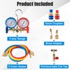 Gickbusus 3 Way AC Manifold Gauge Set for R134A R410A