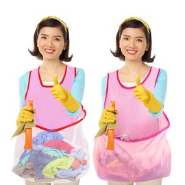 SHDIEHJFMLDH Portable Laundry Drying Apron, Portable Laundry Drying Apron, Sleeveless Laundry Apron with Large Pocket, for Portable Organiser for Drying Clothes, 2 pieces.