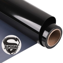 VINYL FROG 3D Puff Heat Transfer Vinyl 10" x 6ft Black Foaming HTV Press Film Puffy Vinyl Iron on Vinyl for DIY T-Shirt Clothes Bag Pillow Textile Fabric