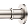 BRIOFOX Industrial Shower Curtain Rod - Spring Tension Shower Rod