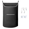 SAVERHO XL Hanging Laundry Hamper Bag, Black Door Hanging Hamper