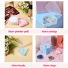 Yuanchu 8Pcs Powder Puffs Holder Cases, Triangle Makeup Puff Container