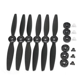Typhoon H 480 Drone Parts 3 Pairs Blade A B Quick Release Propellers Self-locking Propeller with Prop base for YUNEEC 6pcs (Black)