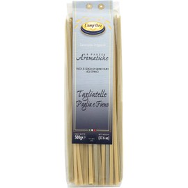 Camp'Oro Le Aromatiche Yellow and Green Tagliatelle Italian Pasta, Spinach, 17.6 Ounce