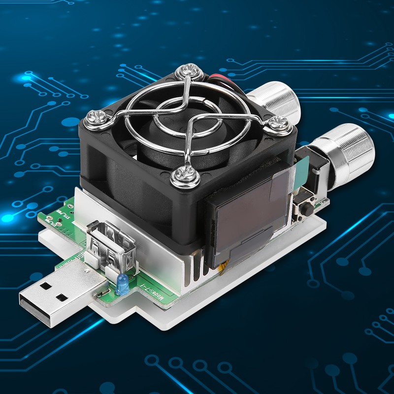 35W Adjustable USB Constant Current Electronic Load Battery Voltage Capacity