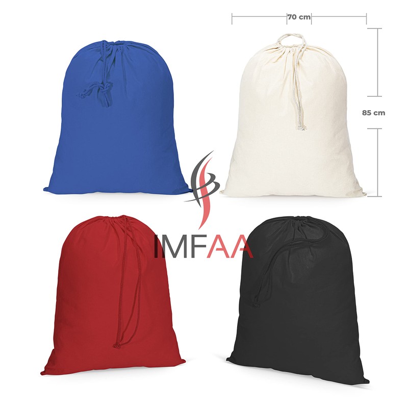 Pack-1 Natural Cotton Plain Drawstring Sack,Muslin,Stocking,Storage,Laundry,shopping Bags in 6 Sizes(1,