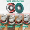NuoDunco 5 Pieces 4.5" x 7/8" Nylon Fiber Slat Disc