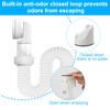 1/4 Inch Siphon, Flexible Drain Hose, 360° Adjustable Siphon with