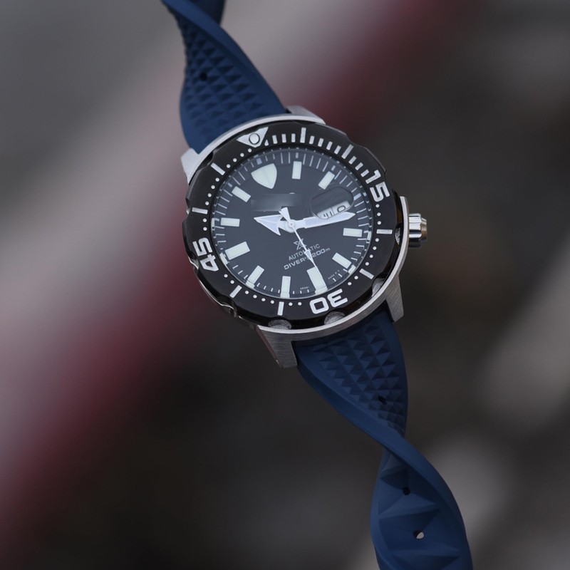 Max Quick Release FKM Rubber Divers Watch Strap Replacement Band