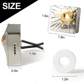 KEVANCHO Car Air Freshener Diffuser Vent Clip, Aroma Diffuser Refills, Aromatherapy Diffusers for Fragrance Car Accessories Decoration, Gift for Women Men Dad Mom (Silver and Gold)