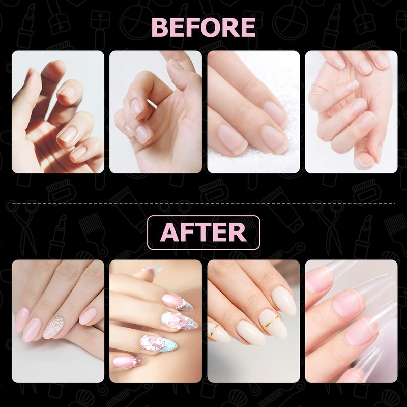 Nail Tips, Pack of 500 False Nail Acrylic Artificial Nail