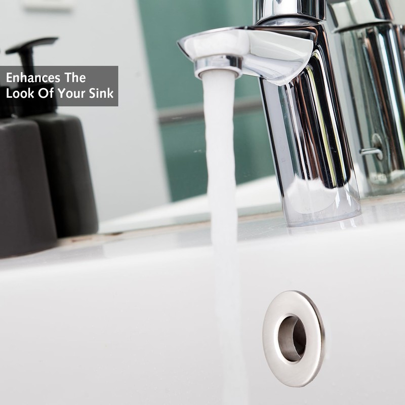 2PCS Black Overflow Ring,Sink Overflow Cover Bath Overflow Cover Replacement